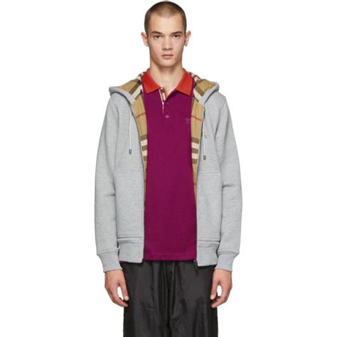 burberry fordson fleece hoodie 390.00 l pale grey melange nordstrom|Men's Burberry Sweatshirts & Hoodies .